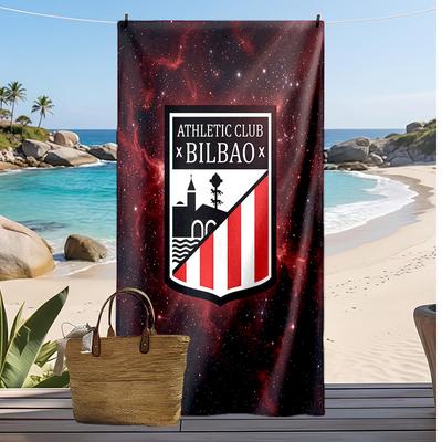 Fotbalový potisk Athletic Bilbao Plážová osuška, Velká měkká rychleschnoucí osuška na pláž, kempování, plavání