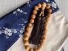 Kagashiwa Handmade Prayer Beads 15mm Main Bead Made of Natural Wood The luster and fragrance deepens over time Comes with a prayer bead bag memorial