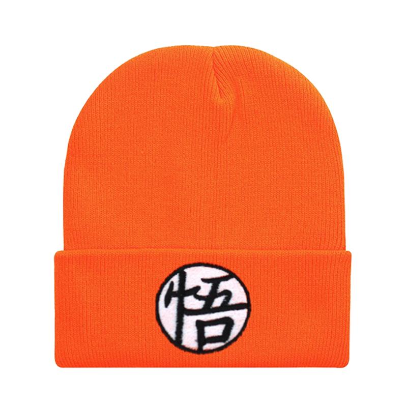 Anime Embroidered Knitted Beanie Hat, Men Women Winter Outdoor Motion Ski Warm Wind-Resistant Beanie Hats