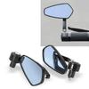 Ett par Motorcykel End Bar Backspegel Universal 7/8" Handtag