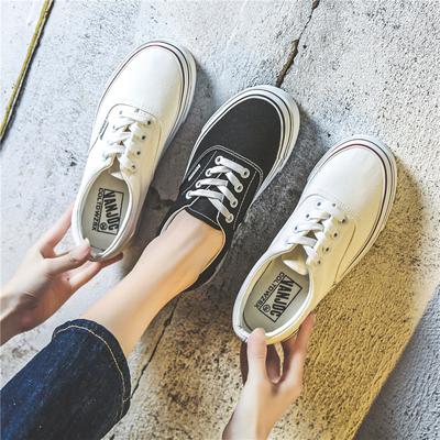 Casual Flat Shoes Canvas Sports Shoes Women's Outdoor Solid Color Light Sports Women's Vulcanized Shoes Thick Sole Versatile