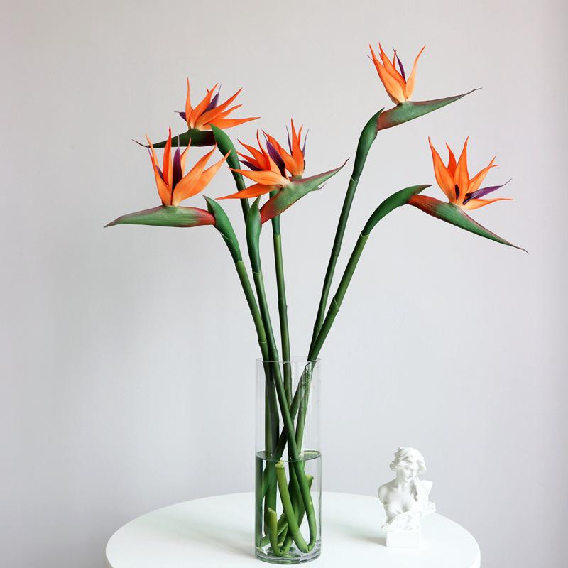 Large Artificial Rubber Bird of Paradise Flower for Home Decor & Wedding Photography