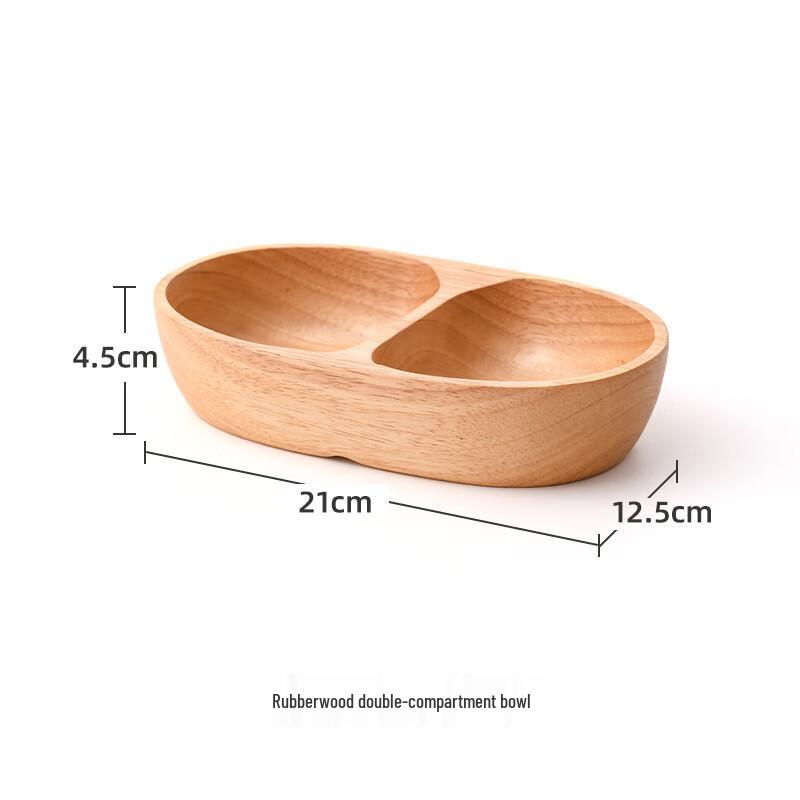 Миски и подносы для сервировки Ai Qi Yi Xuan из каучукового дерева 21x12.5x4.5cm