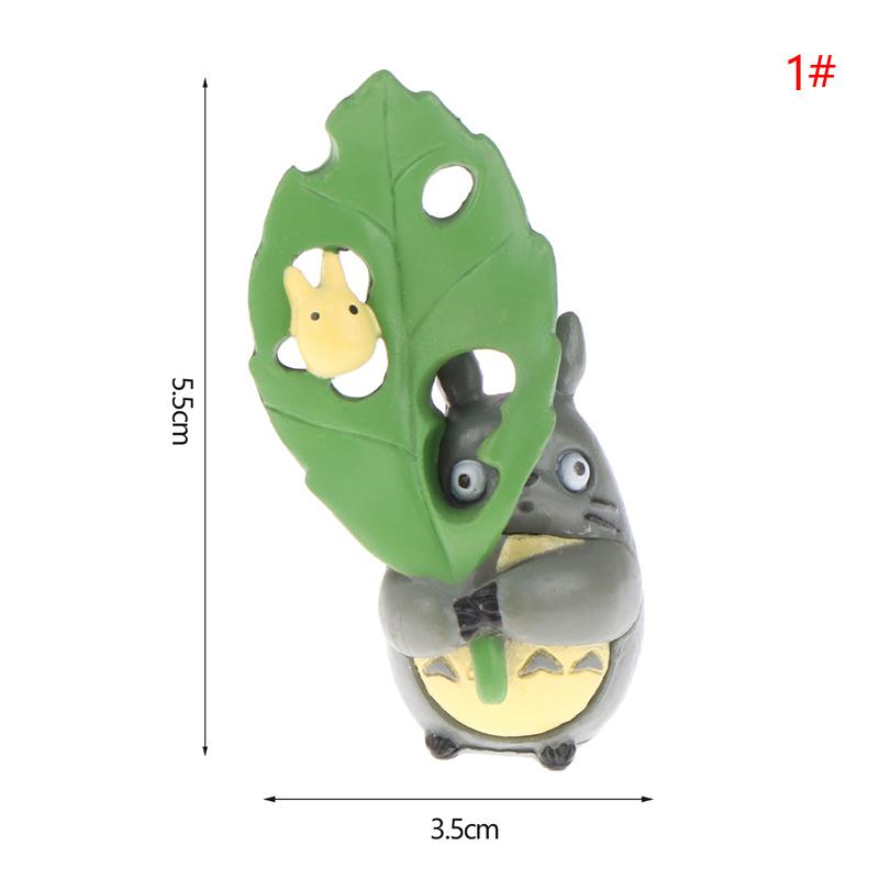 

1 шт. Модель фігурок Тоторо Дівчина Тоторо з листям. Модель дитячої іграшки Мій сусід Тоторо