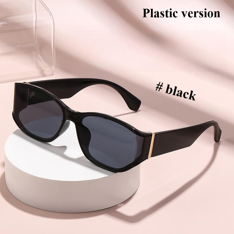 Conjoined Large Frame Sunglasses Metal Eyeglass Frame Advanced Sunglasses Bicycle Windproof Riding Sunglasses