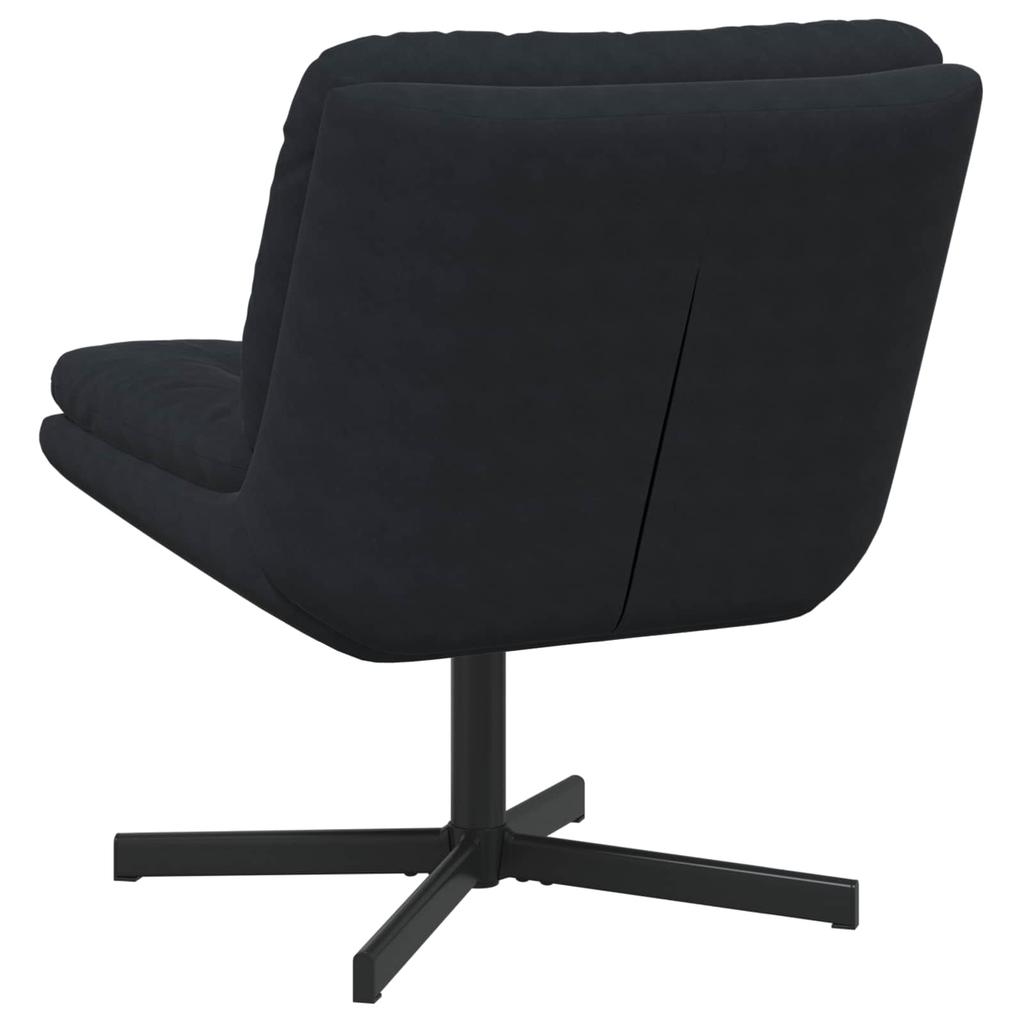 Rotating Relaxation Chair Black 63 x 75 x 76 cm Velvet