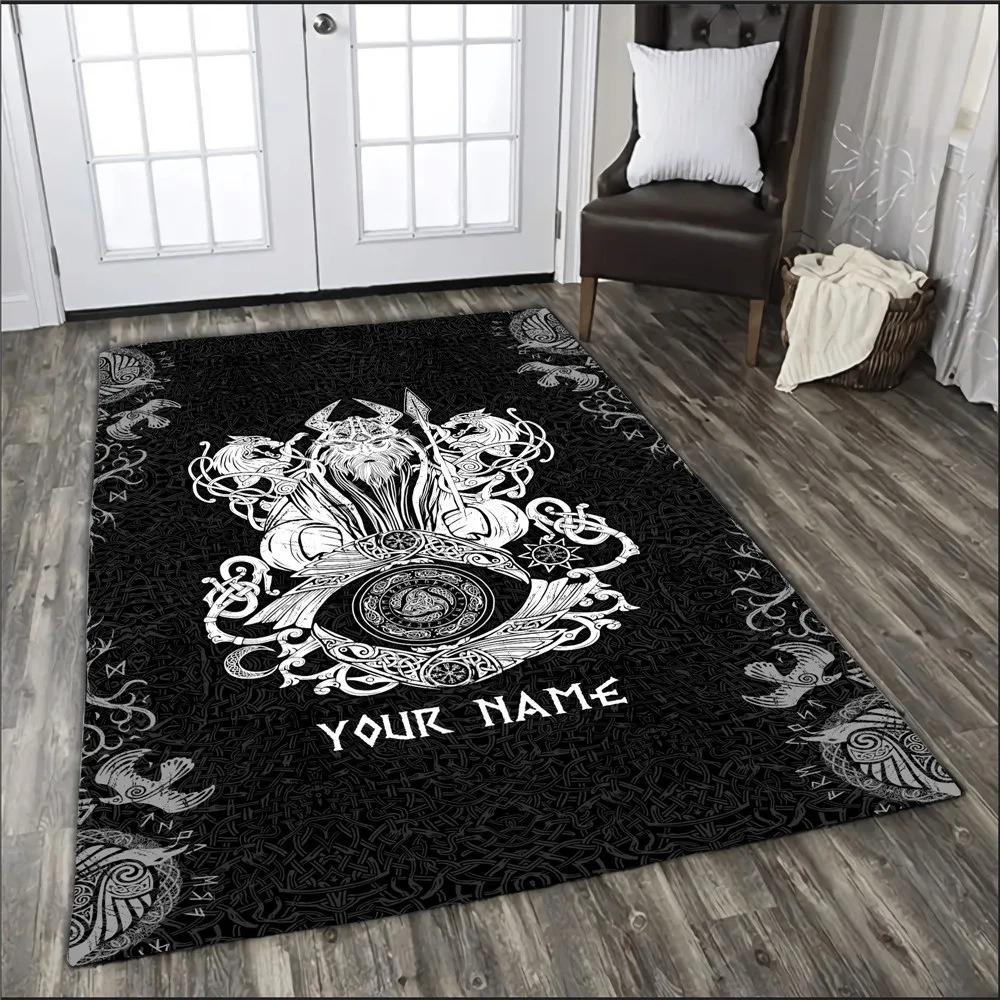 3D Viking Fashion Large Carpet Rug for Home Living Room Bedroom Sofa Doormat Decor Kids Play Area Rug Carpet Non-slip Floor Mat