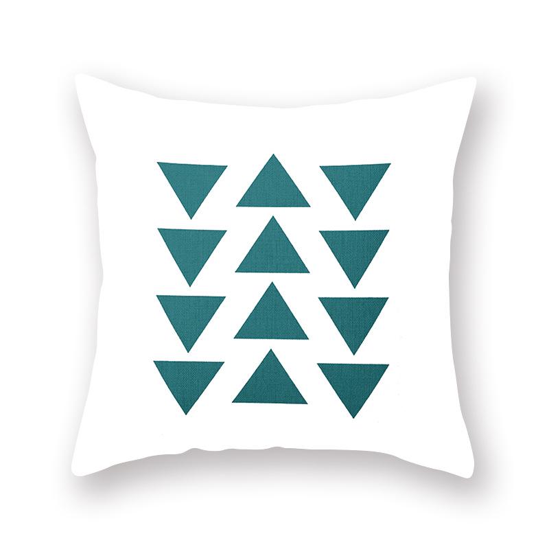 New Color Arrow Geometric Tea Blue Cushion Cover Pillowcase Home Living Room Sofa Chair Decoration Pillowcase