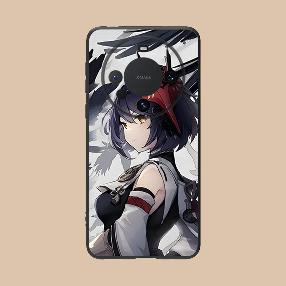 Game GI Kujou Sara Mobile Phone Case for Huawei Mate 60 50 40 30 20 10 Pro Plus Lite E 5G Colorful Printing Cover Cover Luxury