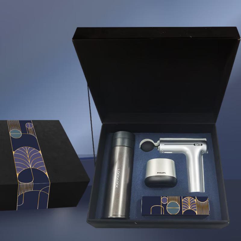 Premium Business Gift Set (Thermos, Massager, Speaker)