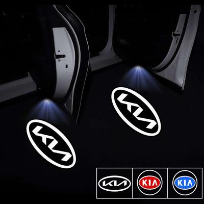 ASANRJ1 2Pcs LED Car Door Projector Logo High Definition Welcome Light For K5 K9 Sorento Ceed Sportage Carnival Stinger Forte Niro