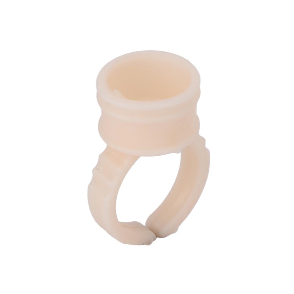 100pcs Eyebrow Lip Tattoo Ink Cup Holder Silicone Microblading Pigment Eyelash Extension Glue Ring Cup
