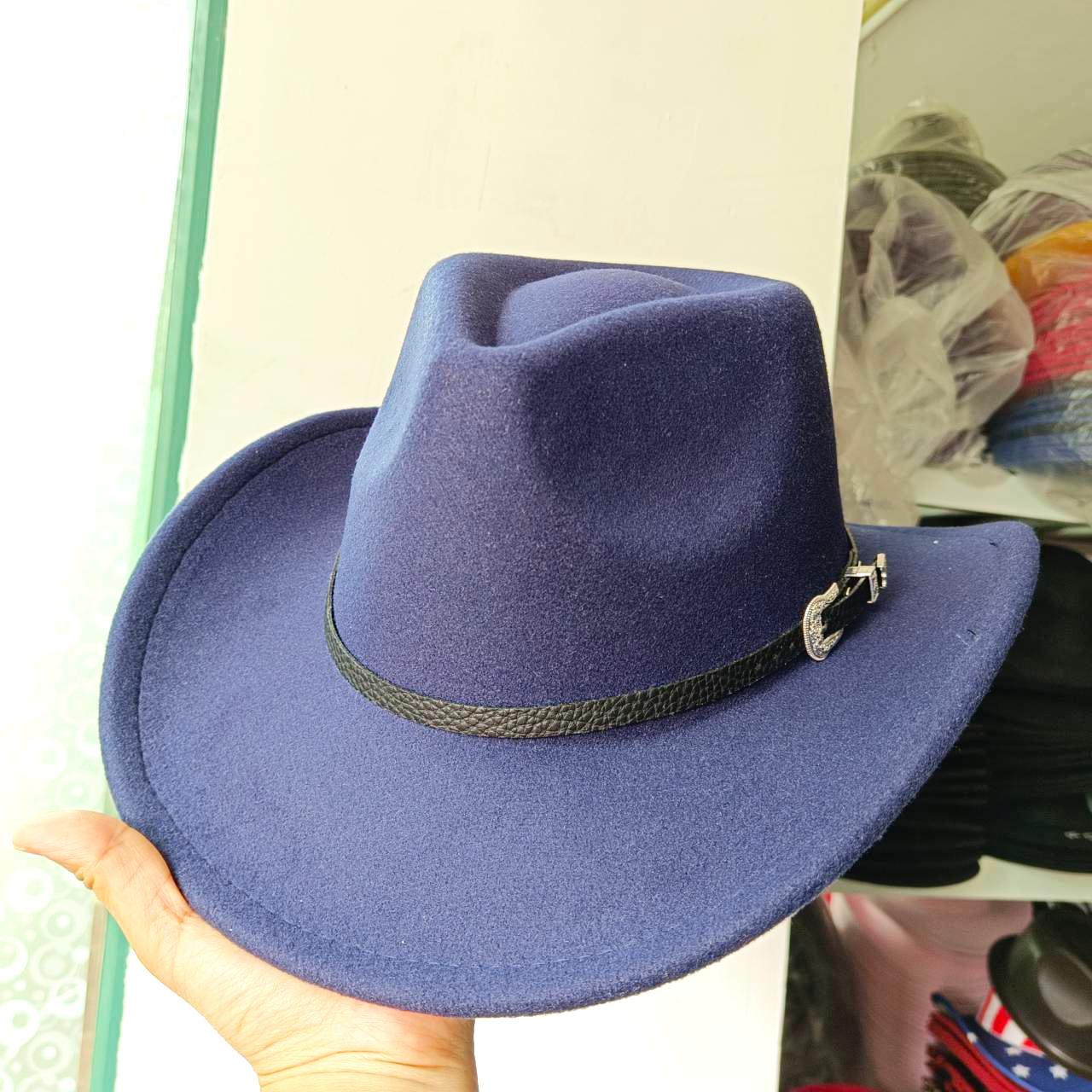 

2023 new western jazz Cowboy hat breathable hand woven hard set summer unisex western Cowboy hat sun hat sombrero vaquero M55-58cm