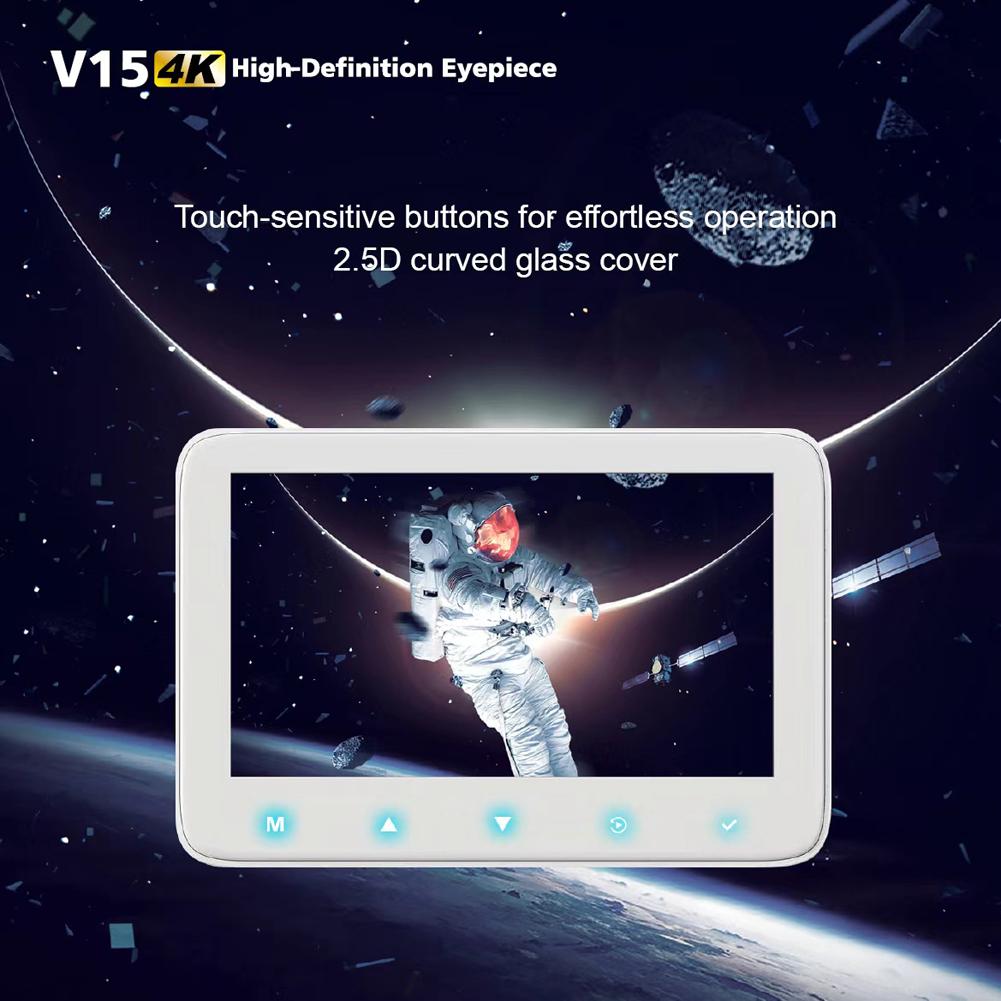 HD Electronic Eyepiece Camera 5-Inch Screen 5X Digital Zoom Telescope Electronic Eyepiece for Bird-Watching Lunar Astronomy