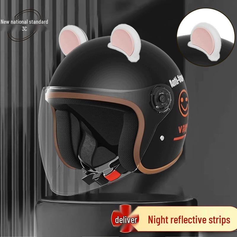 Women's Unisex Winter Warm Half Helmet for Electric Scooter/Motorcycle with Free Shipping