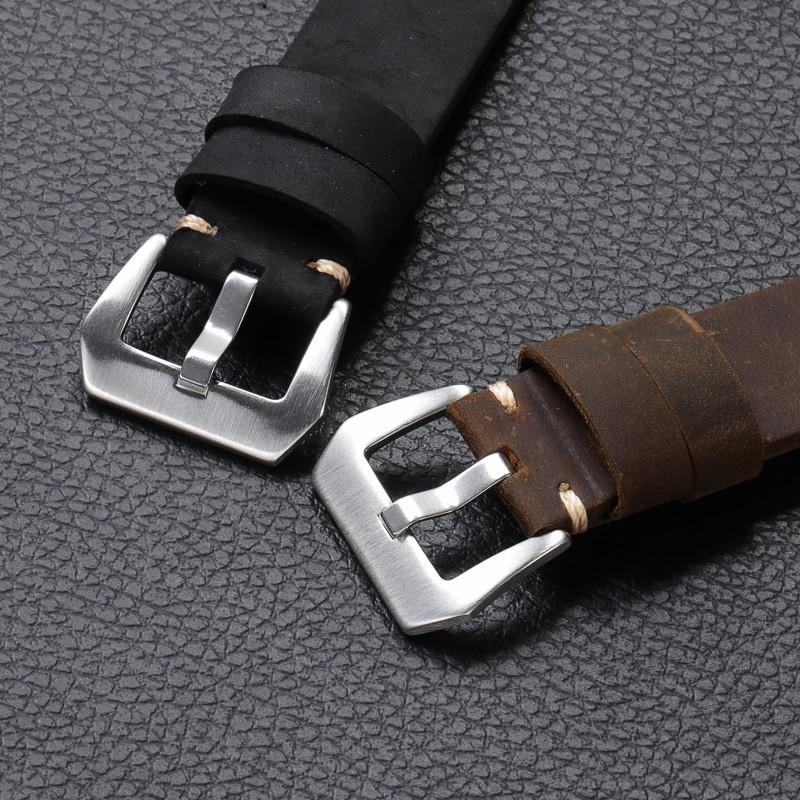 Retro Första lager Ko Läderrem för Apple Apple Watch8 Tryckt Klockarmband 49mm Herrarmband