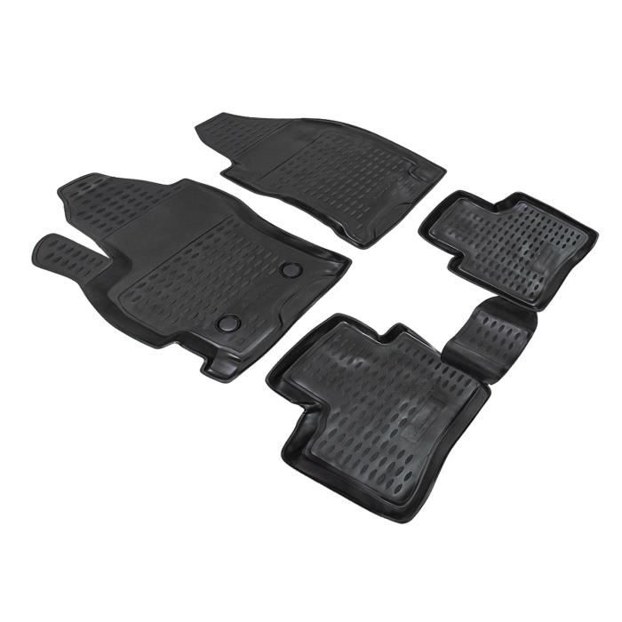 Tapis De Sol En Caoutchouc 3D - J&J AUTOMOTIVE - Ford Mondeo 2000-2007 - Noir - Sur Mesure - Antidérapant