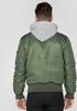 Winter Jacket Alpha Industries MA-1 D-Tec Hood Bomber Jacket (183110) Sage Green (183110-001)