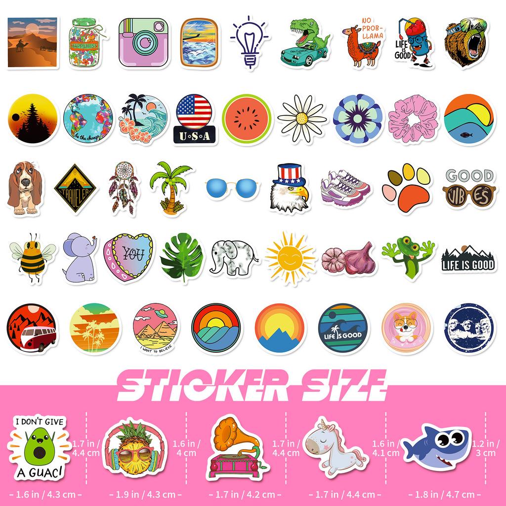 100 Kleine Größe 4cm Klein Frisch Ins Aufkleber Wasserbecher Koffer Computer Handyhülle Kreative Aufkleber
