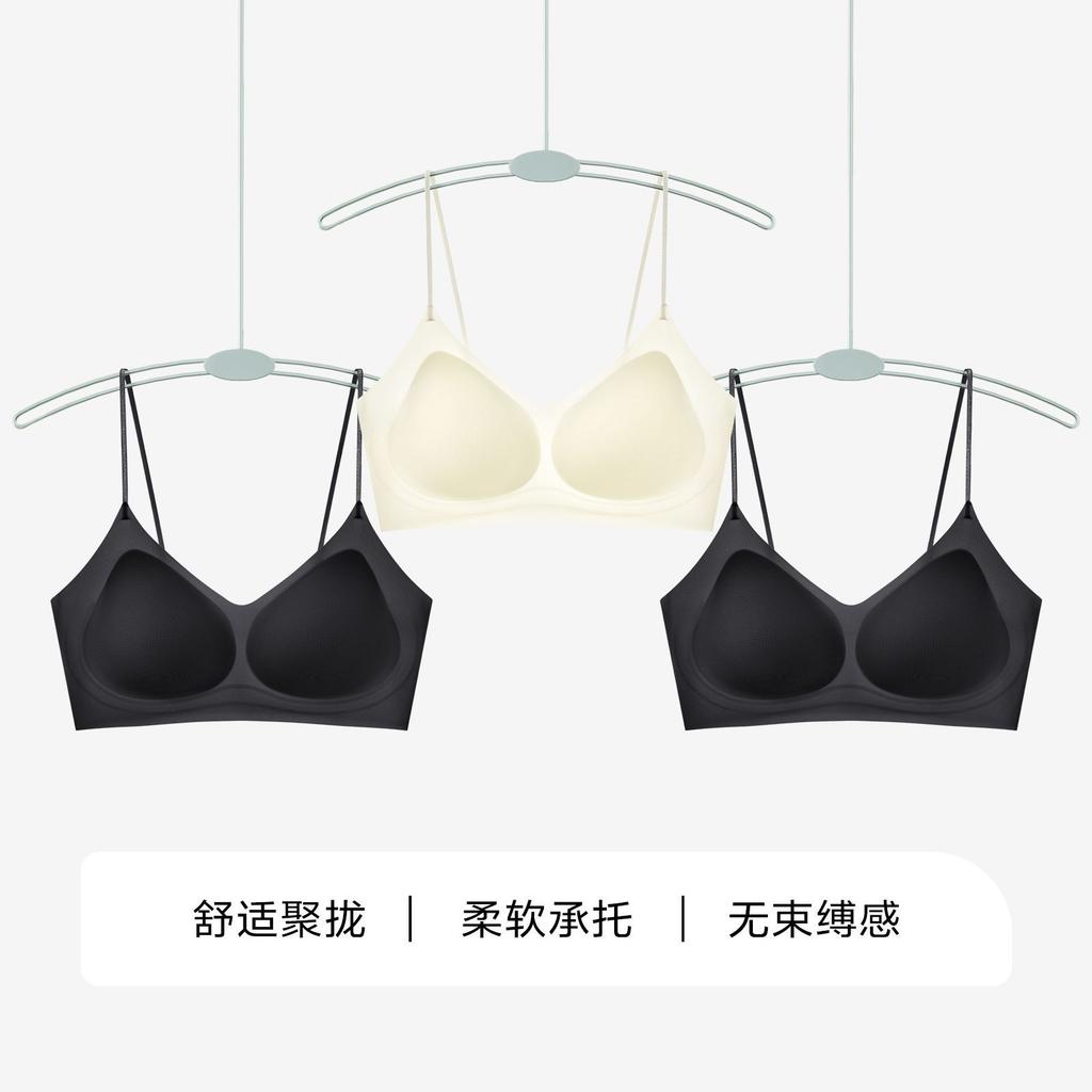 Customized Herbal First Color Underwear Fragrance New Ultra-thin Cool Thin Shoulder Straps Small Chest Gathering Seamless Bra Cover