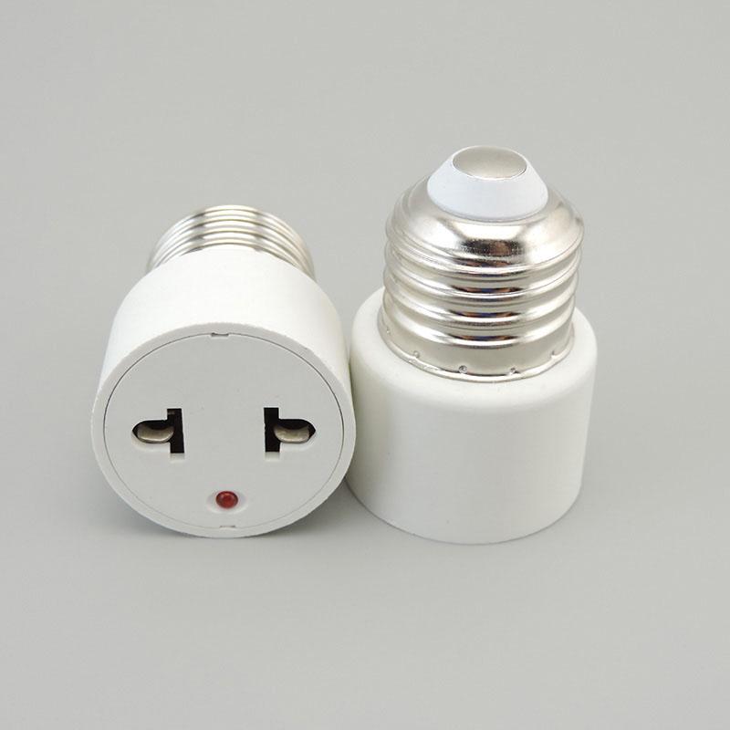 E26 E27 to EU US Converter Lamp Socket Screw LED Bulb Lighting E27 European America Plug Socket Light Holder