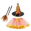 Różdżka Halloweenowa Sukienka Tutu Gotycka Halloweenowa Dziecięca Sukienka Czarownicy Kostium Halloweenowy dla Dzieci Akcesoria Cos