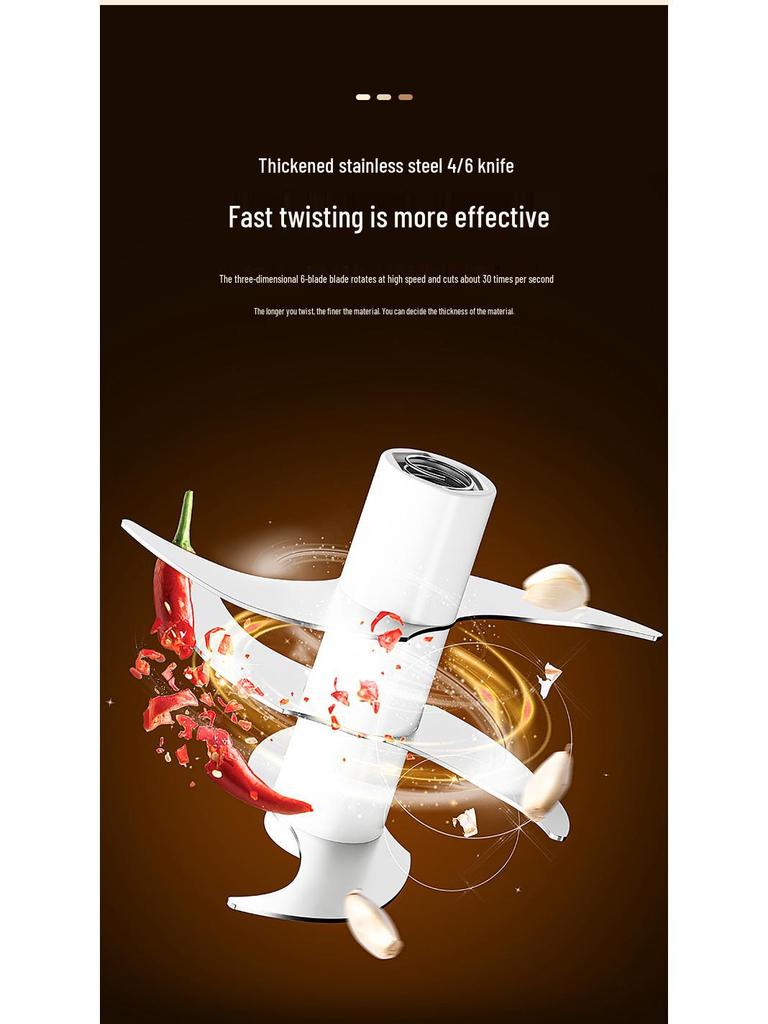 Wireless Electric Garlic Mincer & Masher - Automatic Garlic Press & Mixer for Kitchen and Baby Food Preparation