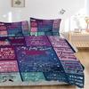 3PCs Sister Quotes Design Cover Set, Breathable Fabric, Machine Washable (1 Duvet Cover + 2 Pillowcases) (Without Quilt) Yy250911179