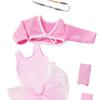 18Inch Ballet Dance Practice Clothes For Girl Doll Elastic Stretchy Fabric Easy Wear Dance Costume Princess Tutu Outfit