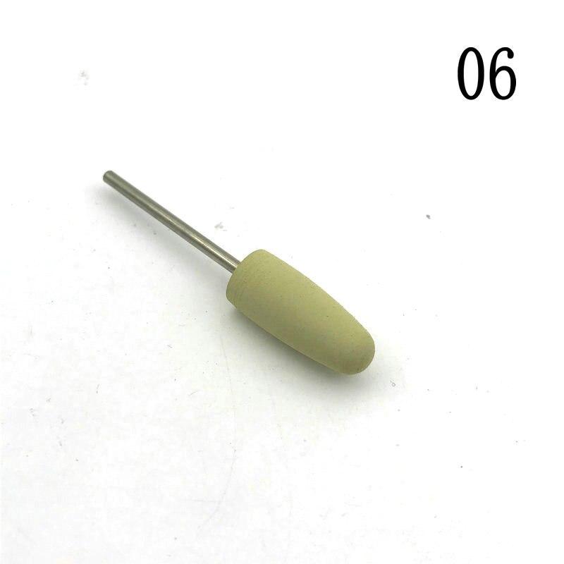 

1 шт., стоматологический резиновый силиконовый полировщик, сверло для ногтей, стоматологические силиконовые резиновые боры, аксессуары для сверл, инструменты для полировки ног 06