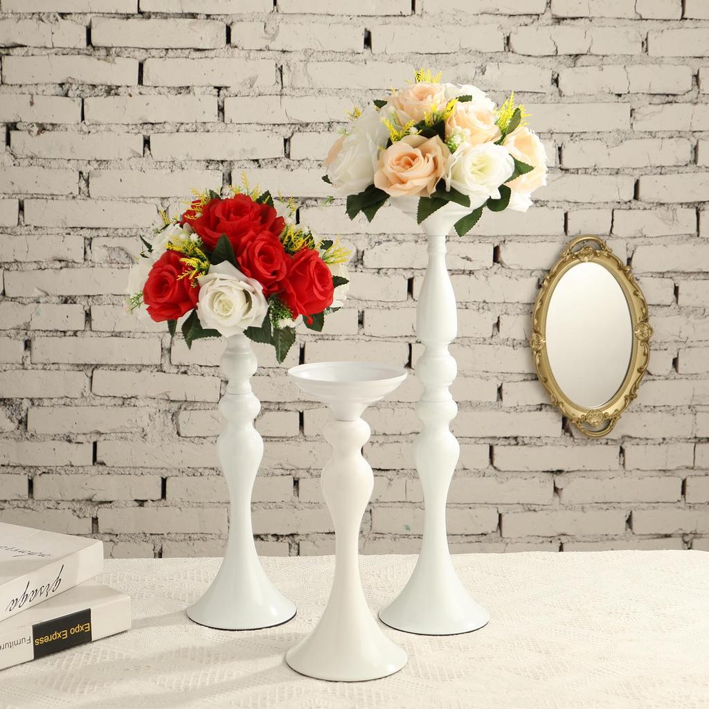 American Retro Wrought Iron Candle Holder Vase, 50cm, for Wedding Aisle or Candlelight Dinner Decor