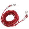 Dog Tie Out Cable Steel Wire Double Head Bite Resistant Outdoor Camping Dog Leash for Small Medium