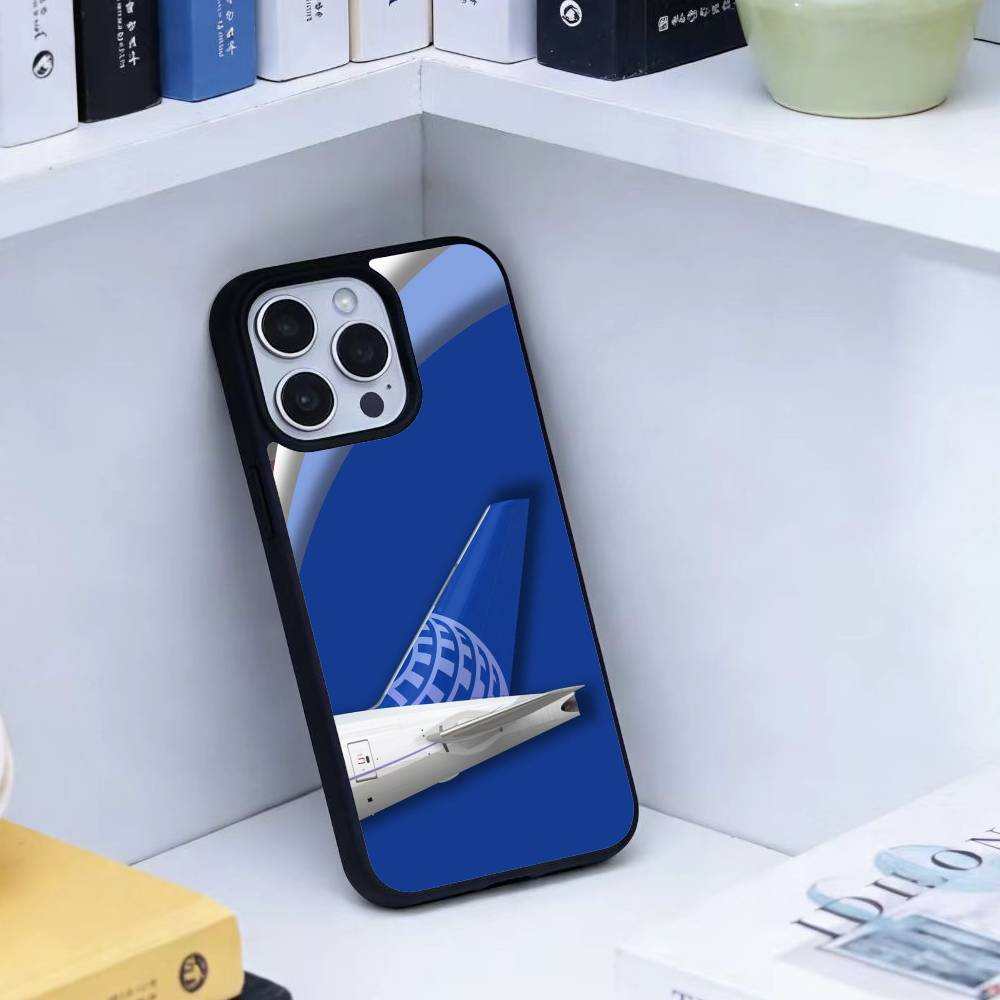 Airplane Pattern Phone Case For iPhone17,16,15,14,13 Plus,Pro Max Magnetic For Magsafe Wireless Charging