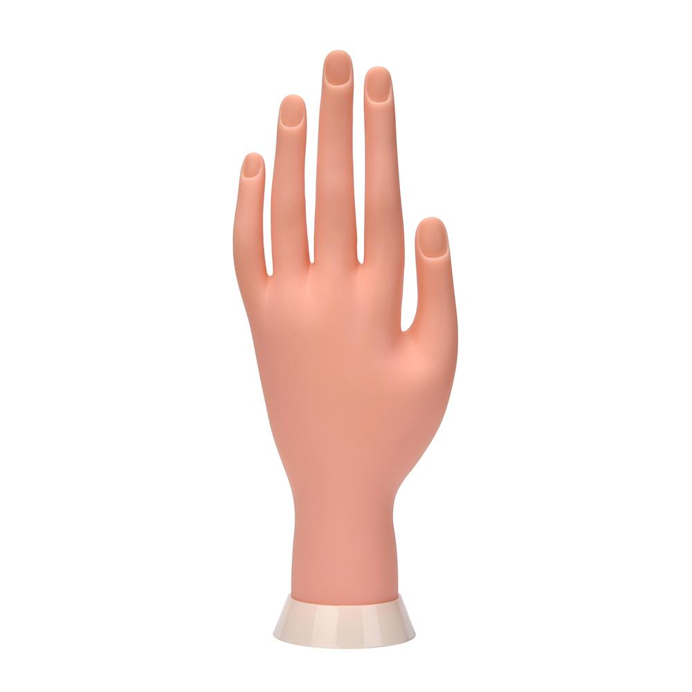 

1PC Nail Activity Fake Hand Practice Fake Hand Bendable Positioning Fake Hand Model Right Hand Nail Practice Acrylic Nails