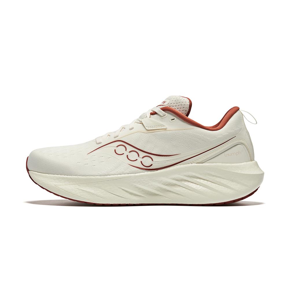 Saucony Triumph 22 Comfortable Versatile Flagship Non-Slip Wear-Resistant Supportive Low-Top Running Shoes Unisex running shoes Beige Brown S20964-600