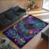 Witchcraft Theme Crystal Velvet Rug Personalized Custom Name Text Soft Floor Mat Home Decor