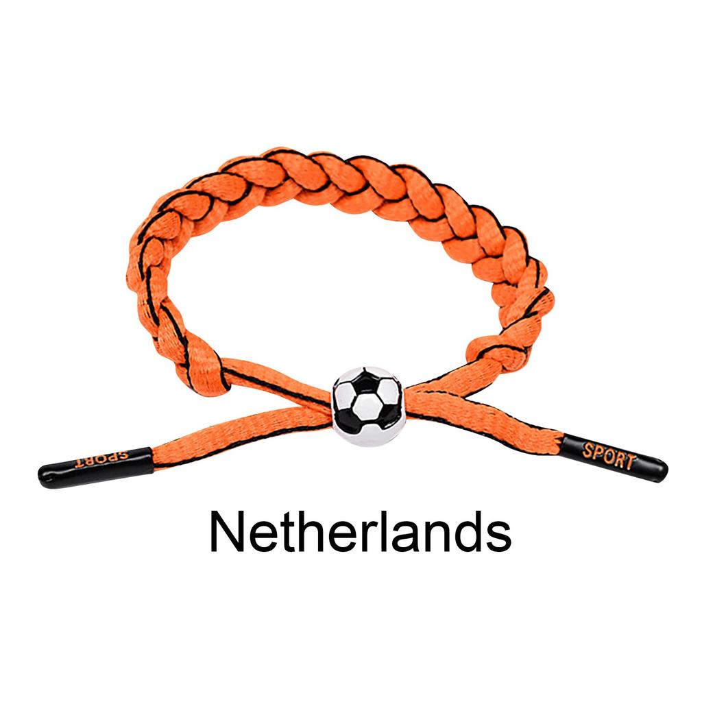 Football Team Fan Support Identification Woven Bracelet