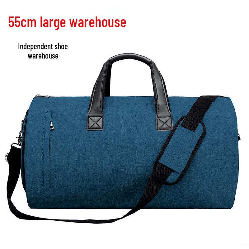 

Large Capacity Travel Suit Bag for Formal Wear and Business Trips синий
