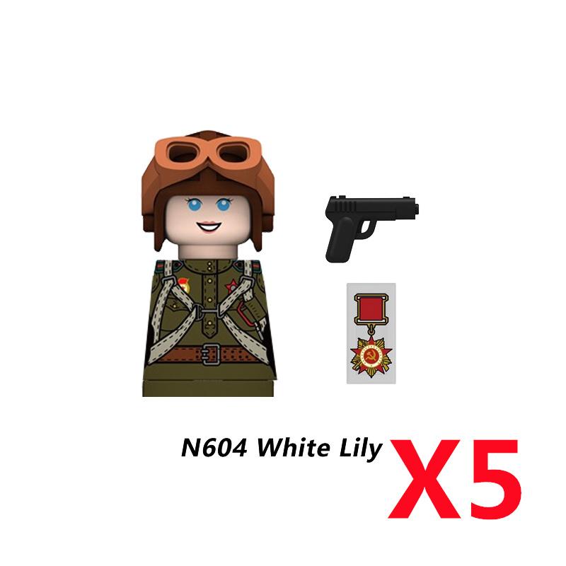 MOC Militär Sowjetischer US-Soldat Figur Baustein Kavallerie Pilot Westlicher Cowboy Detektiv Waffe Schwert Umhang Kinder Spielzeug Geschenk K148