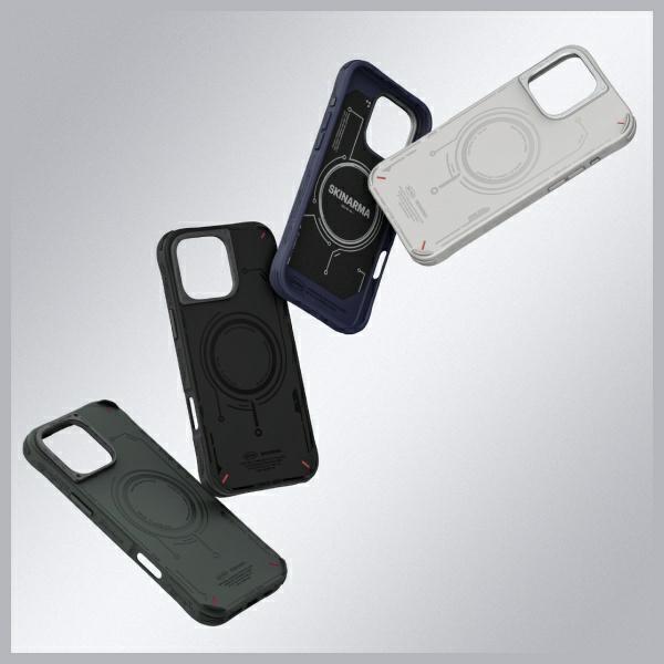 Skinarma Etui Mecha Iphone 16 Pro 6.3   Magnetic Charging Czarny/Black