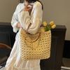 Handwoven Women's Shoulder Bag New Style Summer Large Capacity Beach Vacation Straw Tote Bag Casual Bucket Handbags