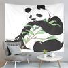 Cute Panda Print Tapestry Cartoon Style Animals Tapestry Creative Wall Hanging Decor Tapestries Bedroom Home Living Room Dorm