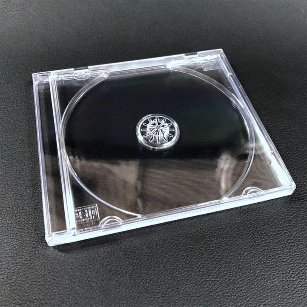 New Transparent CD Box Single Disc Thickened DVD Case Plastic CD Organizer Home Cinema