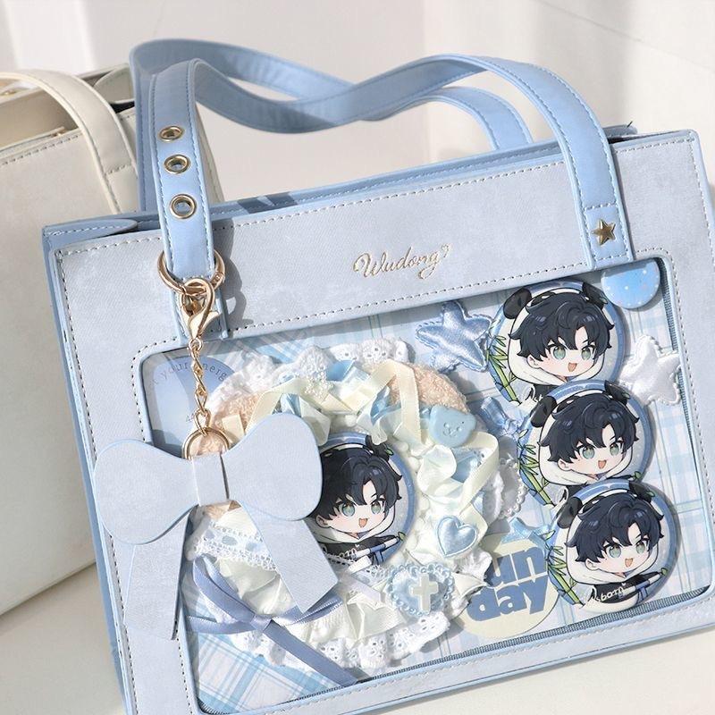 Cream Spring Cherry Pain Bag Daily Transparent Versatile Bar Guofeng Portable One Shoulder Crossbody Bag Antique Girl Snacks