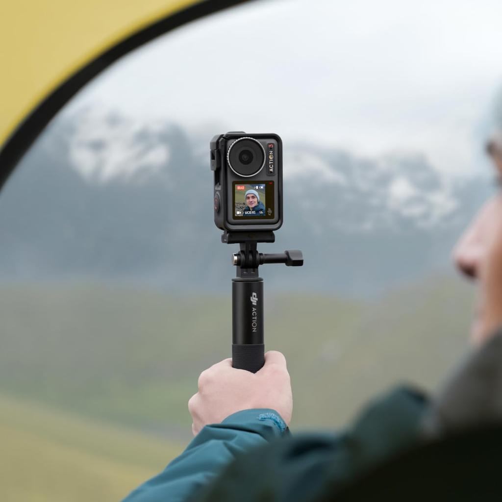DJI Osmo Action 3 Adventure Combo Action Camera 4K Color Cold Resistant Long Battery Includes Case and Extension 4K Camera for YouTube Vlog Shooting -