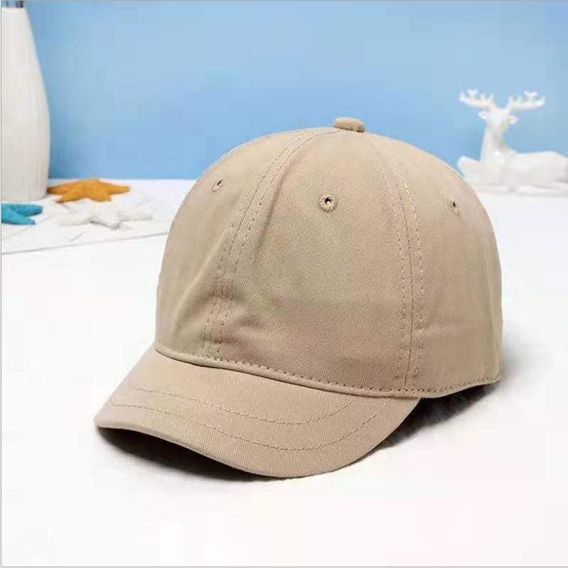 Short Brim Solid Color Dad Hat Adjustable Fashion New Unisex Hip Hop Spring Summer Soft Snapback Custom Logo Baseball Cap