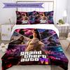 Grand Theft Auto Bettwäsche-Set Geeignet für Wohnheim Leichtes Weihnachtsgeschenk