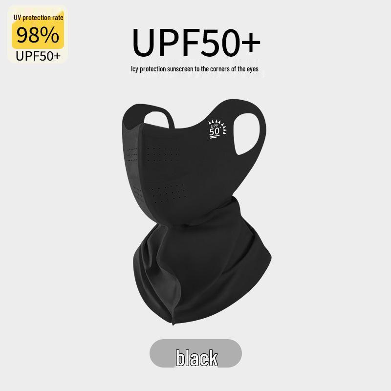 Ice Silk Women's Sunscreen Mask: UV Protection, Breathable, Stylish Design, Protects Eye Corners, 2024 Edition