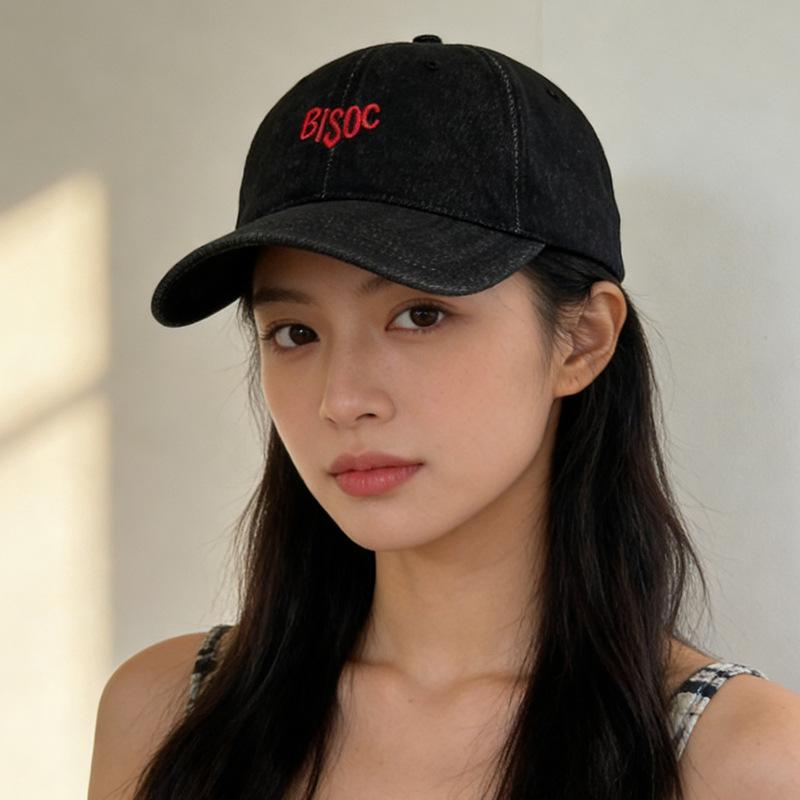 

Stylish and Cool Letter-Embroidered Baseball Cap A High-Quality Premium-Feel 100% Cotton Cap That Flatters Your Face M（56-58cm） чорний