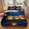 3pcs Anime Owl Family Bedding Set, Includes One Quilt Cover and Two Pillowcases (No Core), Perfect for